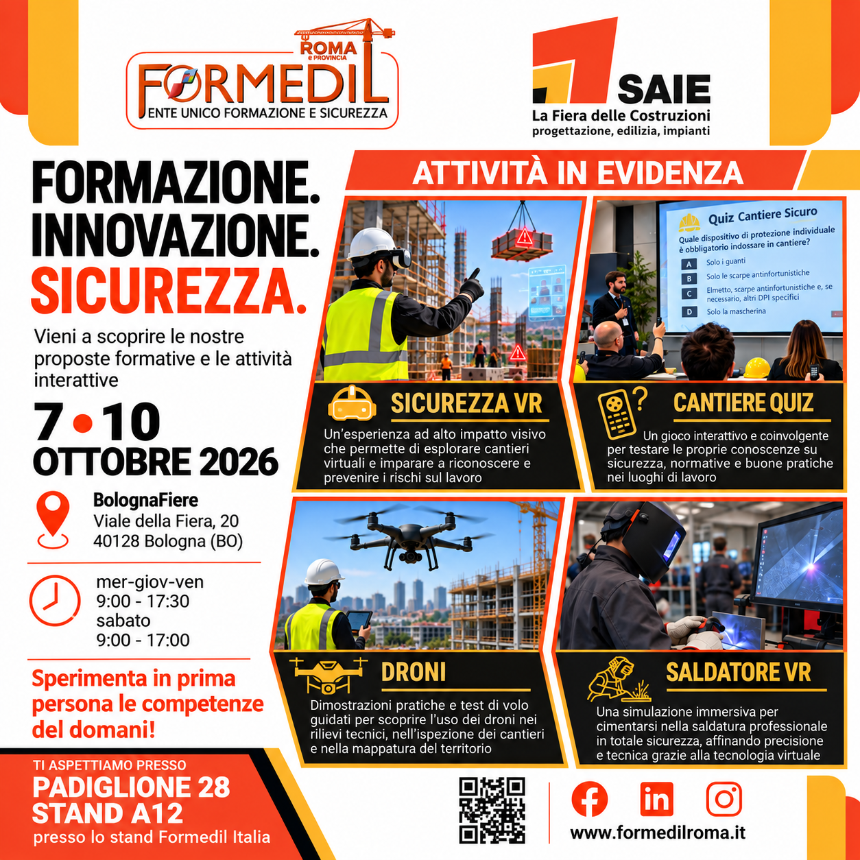 Al SAIE 2026 formazione, innovazione e sicurezza da sperimentare